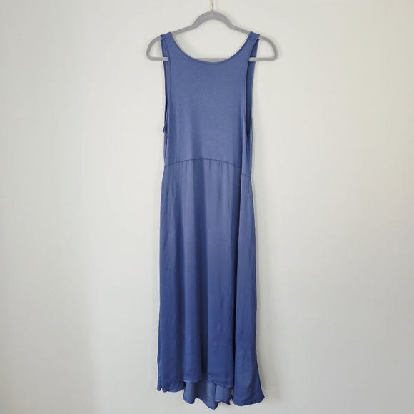 Anthropologie The Gemini Twofer Blue Midu Dress Size Large - Picture 7 of 11